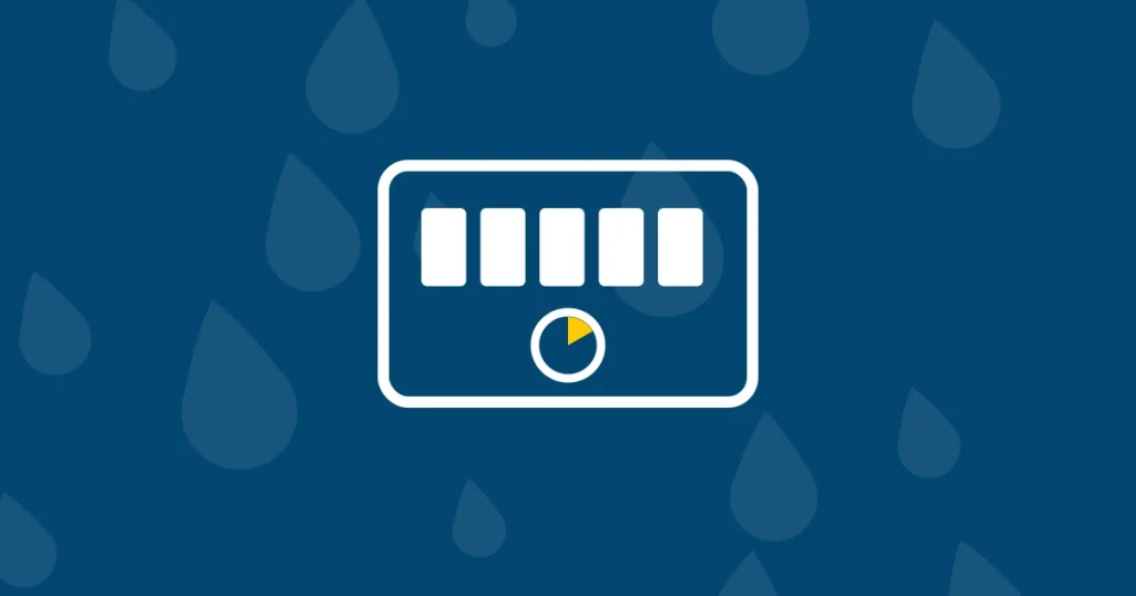 Contador de agua para comprobar si hay una fuga en casa